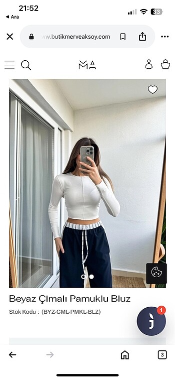 Tally Weijl beyaz basic bluz pamuklu