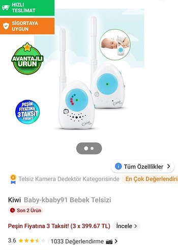 Kiwi Baby Bebek Telsizi - Görsel 4