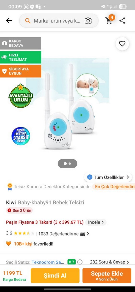 Kiwi Baby Bebek Telsizi - Görsel 4
