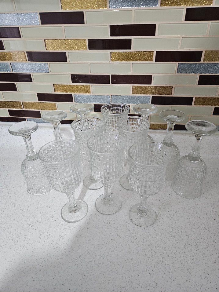 Beyaz Klasik Desenli Kadeh Seti - Görsel 3