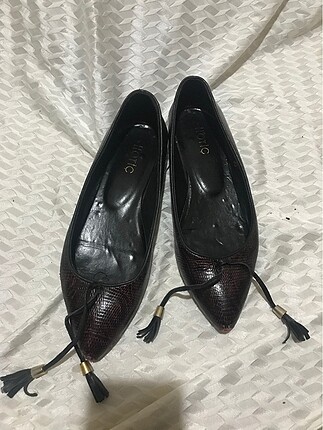 Bordo siyah babet