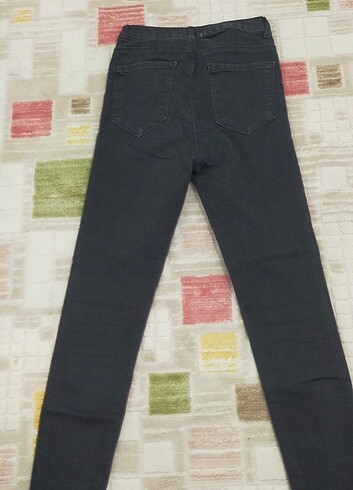 38 Beden SİYAH DAR PAÇA JEAN PANTOLON