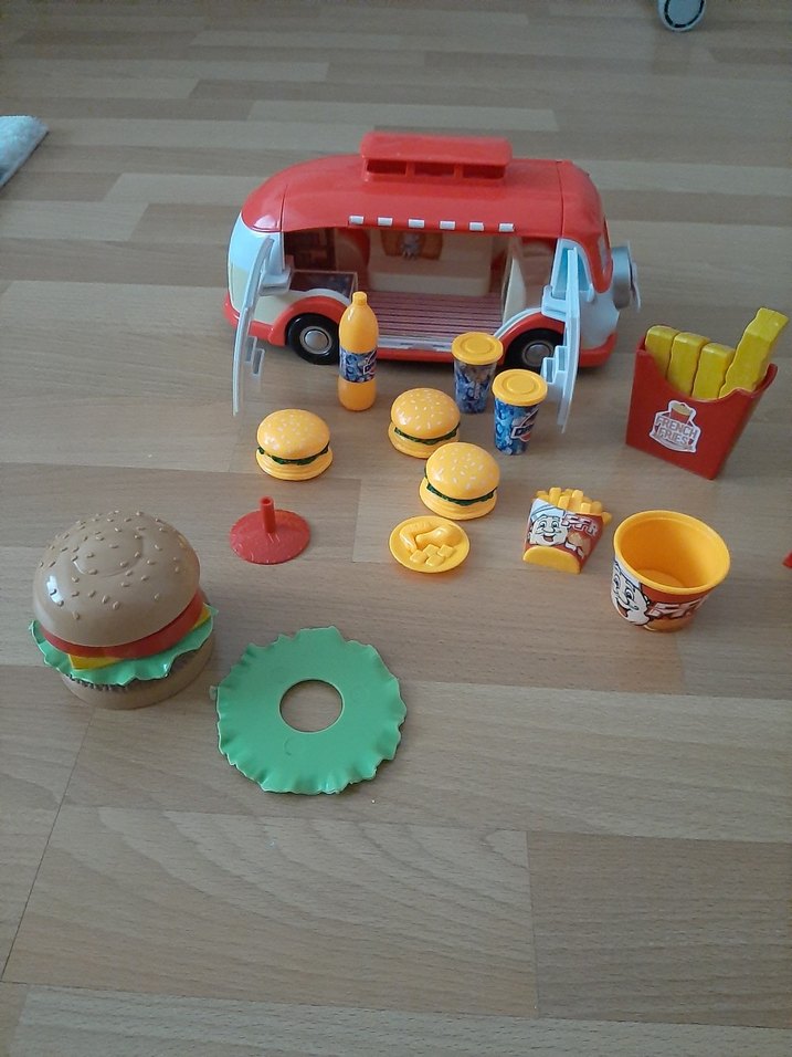 Renkli Hamburger Seti ve Oyun Aracı - Görsel 5