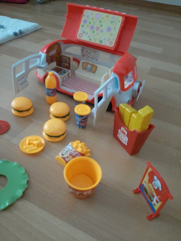 Renkli Hamburger Seti ve Oyun Aracı - Görsel 3