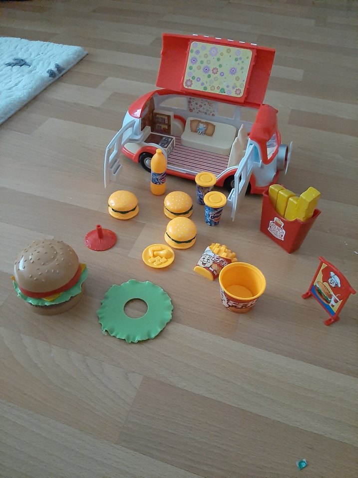 Renkli Hamburger Seti ve Oyun Aracı - Görsel 2