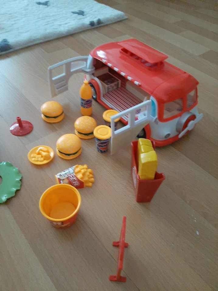 Renkli Hamburger Seti ve Oyun Aracı - Görsel 4