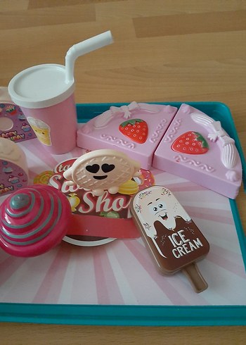 Pastel Pembe Tatlı pasta Seti - Görsel 6