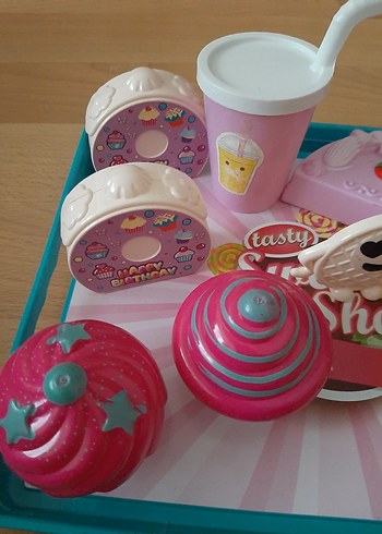 Pastel Pembe Tatlı pasta Seti - Görsel 7