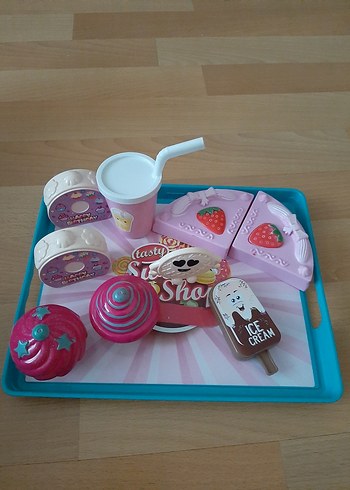 Pastel Pembe Tatlı pasta Seti - Görsel 5