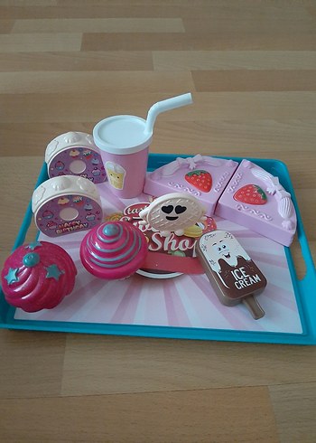 Pastel Pembe Tatlı pasta Seti - Görsel 4