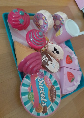 Pastel Pembe Tatlı pasta Seti - Görsel 3