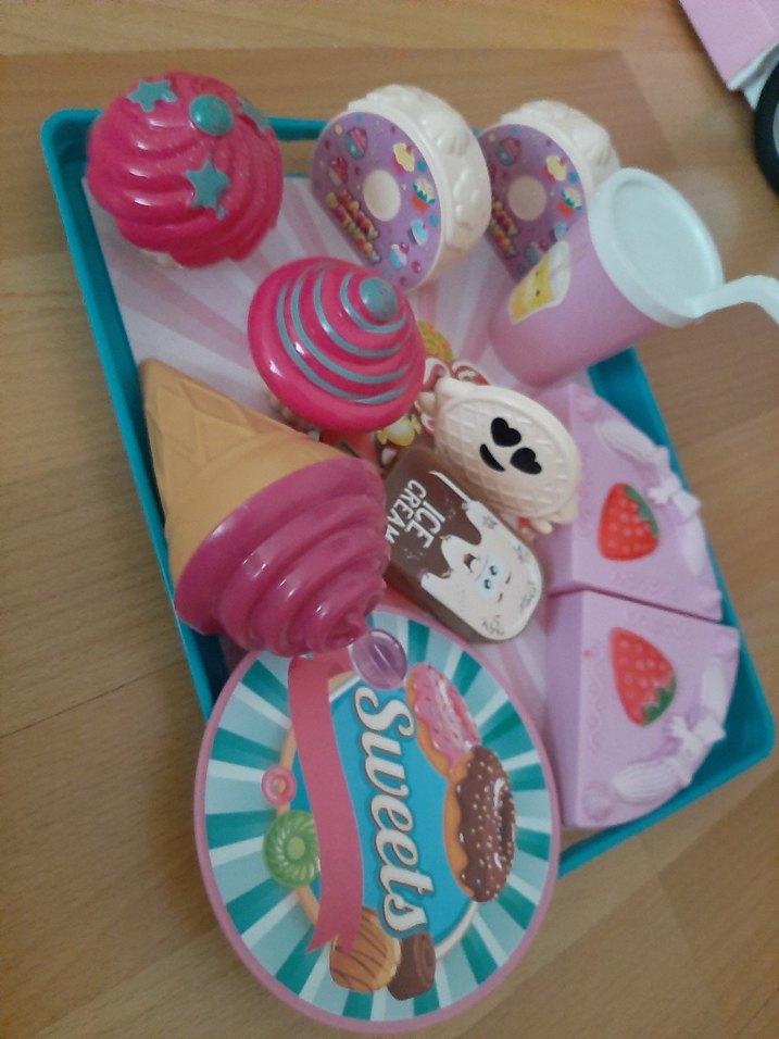 Pastel Pembe Tatlı pasta Seti - Görsel 3