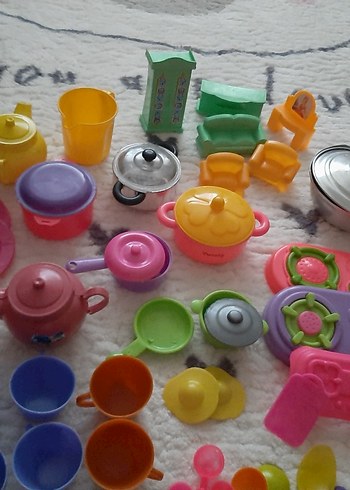 Renkli Plastik Oyuncak Mutfak Seti - Görsel 5