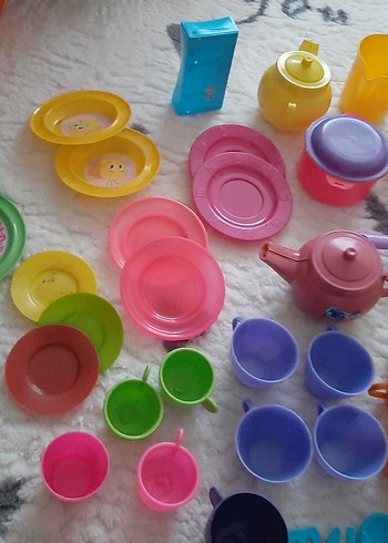 Renkli Plastik Oyuncak Mutfak Seti - Görsel 6