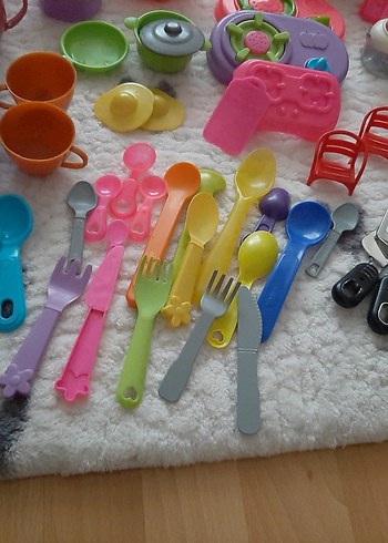 Renkli Plastik Oyuncak Mutfak Seti - Görsel 3