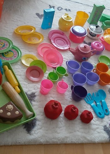 Renkli Plastik Oyuncak Mutfak Seti - Görsel 2