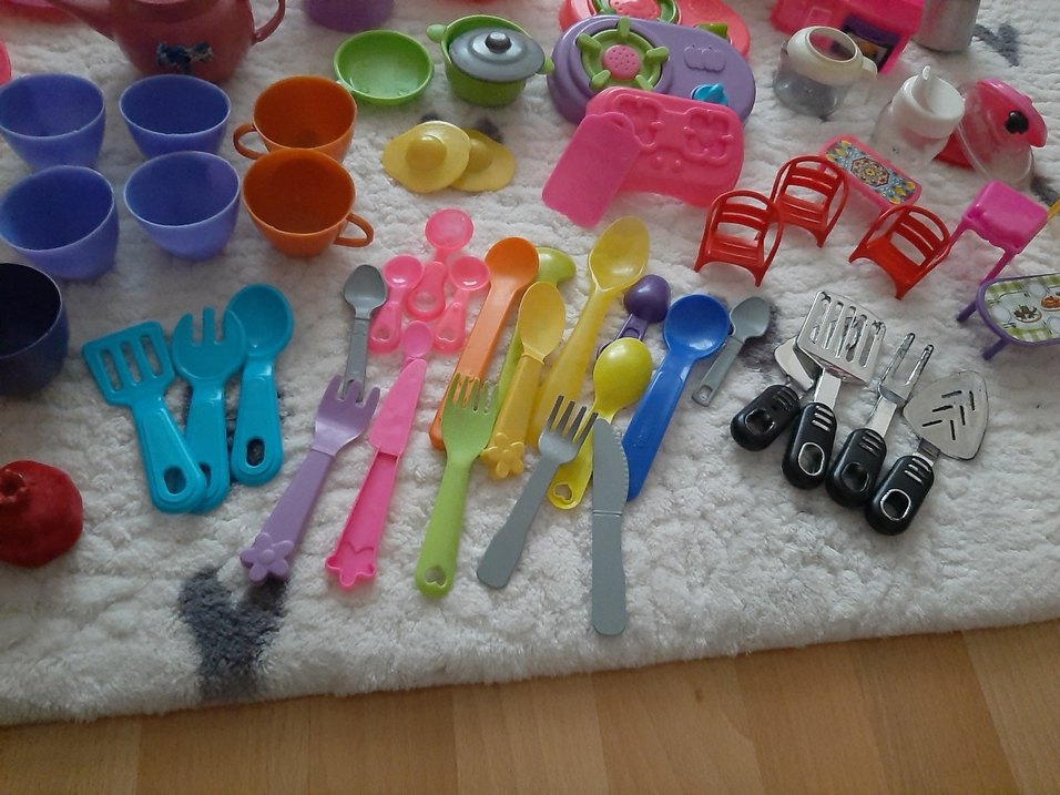 Renkli Plastik Oyuncak Mutfak Seti - Görsel 3