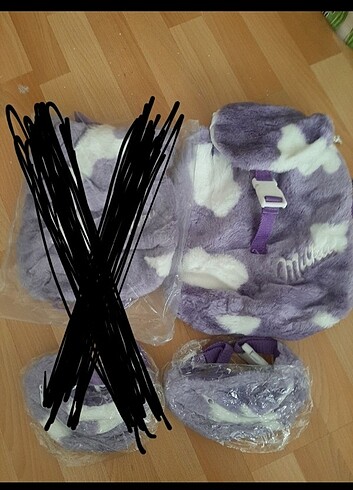 Mikka peluş çanta ve bel çantası