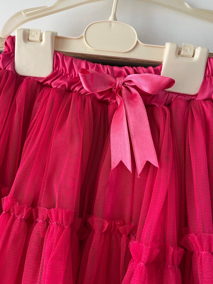 Pembe Kız Çocuk Fırfırlı tütü Etek - Görsel 2
