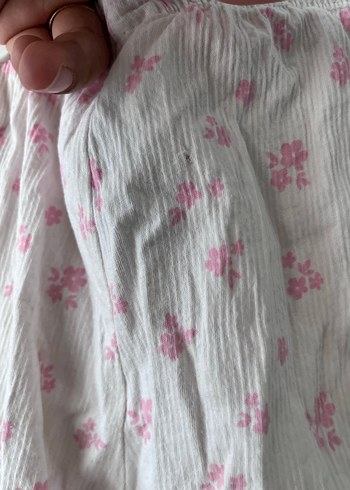 Kız Çocuk Keten Düğmeli şort tişört takım - Görsel 5