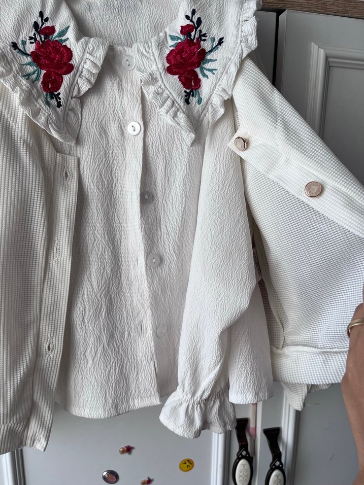 Nakışlı, Uzun Kollu kız çocuk 3 lü takım - Görsel 3