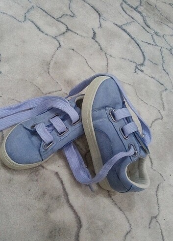 Bebek mavisi spor ayakkabı