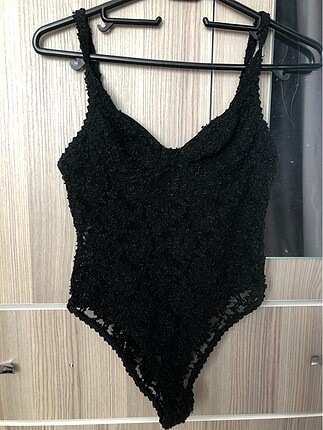 siyah dantel body s/m