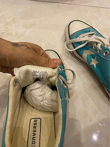 37,5 Beden mavi Renk Mavi converse