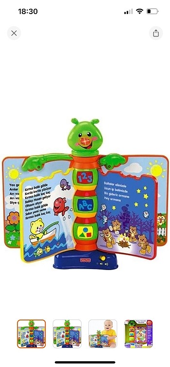 Fisher Price Eğlen ve Öğren Eğitici Masalcı Tırtıl (Türkçe)