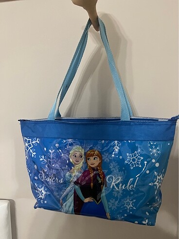 Elsa Anna tek göz plaj çantası