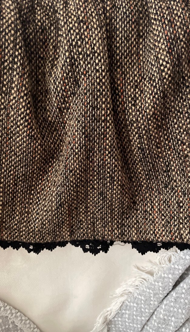 Keten Kumaş Volanlı Midi Kadın Etek - Görsel 3