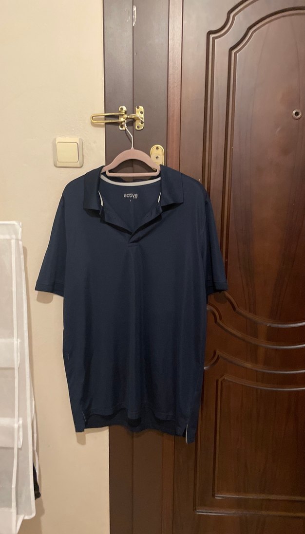 Lacivert Oversize Kısa Kollu Tişört - Görsel 2