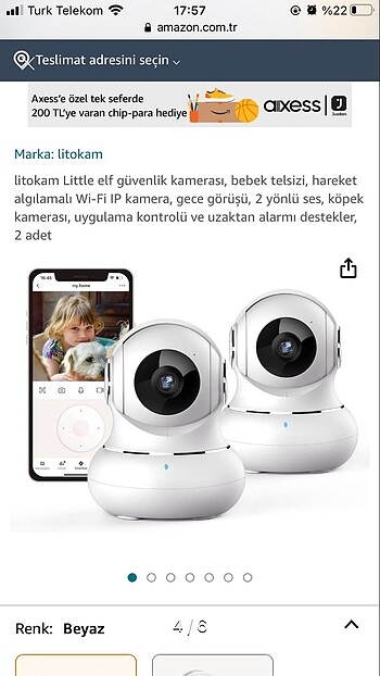 Bebek güvenlik kamerası litakom #litakom