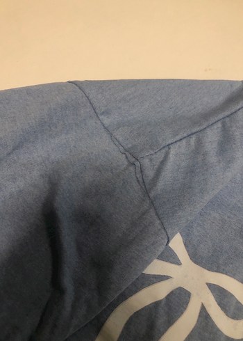 diğer Beden mavi Renk Bebe mavisi baskılı tişört