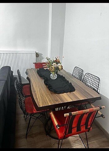 Beden 6 kişilik masa takımı