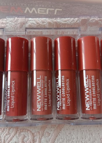 Beden NEWWELL Mat Sıvı Ruj Mini Set Kırmızı