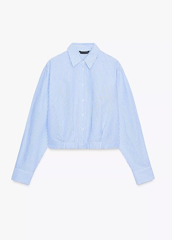 Zara mavi Gömlek - Görsel 4