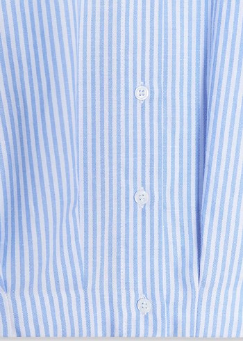 Zara mavi Gömlek - Görsel 6