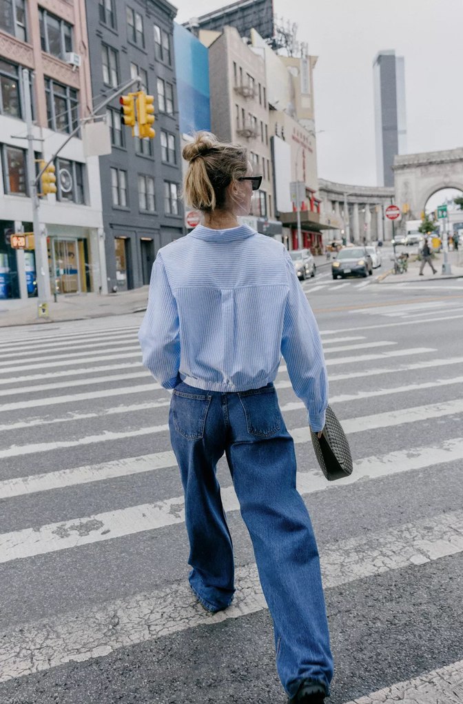 Zara mavi Gömlek - Görsel 3