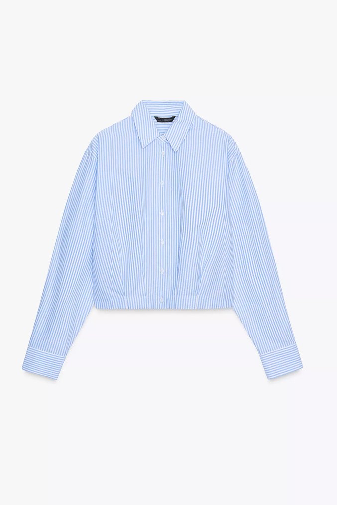 Zara mavi Gömlek - Görsel 4