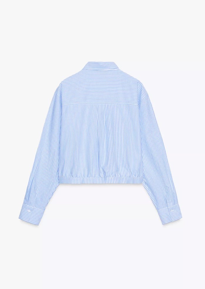 Zara mavi Gömlek - Görsel 5