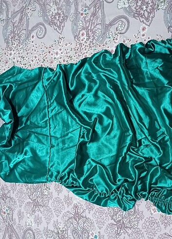 xl Beden Degaje yaka büzgülü elbise