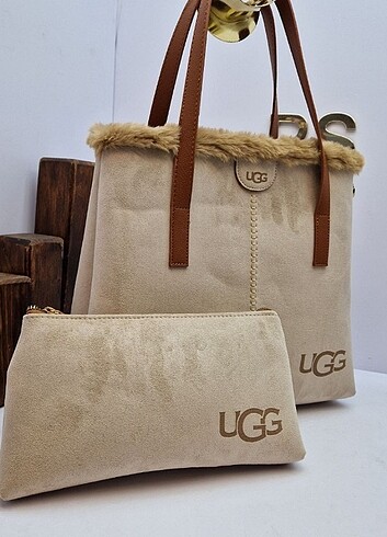  Beden camel Renk UGG KADİN ÇANTA 