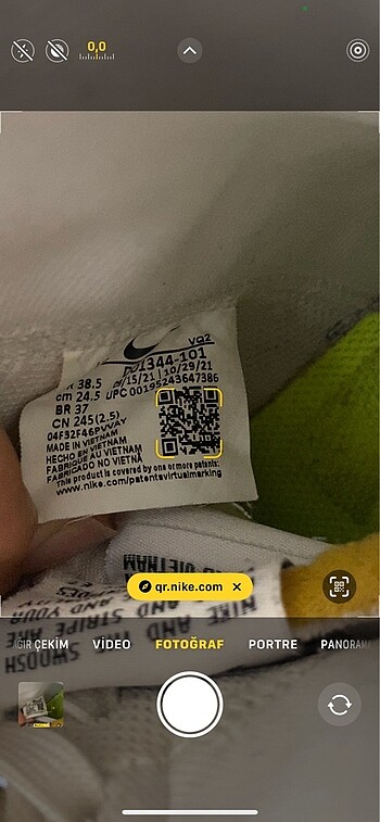 38,5 Beden beyaz Renk Nike Blazer
