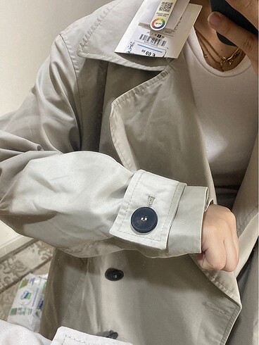s Beden Pull Bear Kadın Trenchcoat