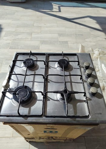 Gri 4 Gözlü Gazlı Ocak - Görsel 3