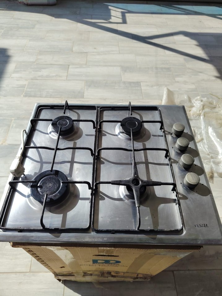 Gri 4 Gözlü Gazlı Ocak - Görsel 3