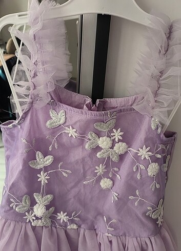 Mor tüllü elbise - Görsel 2