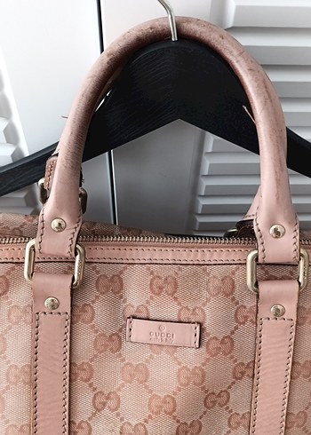 Gucci Bej Kadın Deri Tokalı El Çantası
