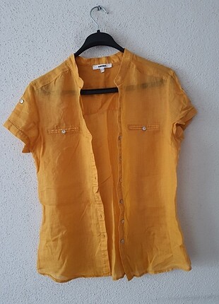 38 Beden Koton kısa kollu gömlek